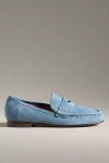 Bibi Lou Classic Ruched Loafers In Blue