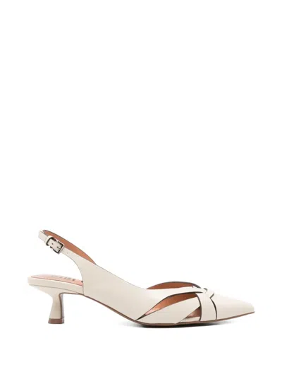 Bibi Lou Crossover-strap Slingback Sandals In Neutral