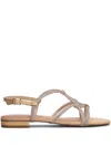 Bibi Lou Woman Sandals Blush Size 6 Textile Fibers In Neutrals