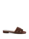 Bibi Lou Cut-out Sandals In Brown