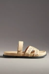 Bibi Lou Cutout Slide Sandals In Beige