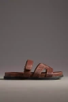 Bibi Lou Cutout Slide Sandals In Brown