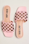 Bibi Lou Cutout Slide Sandals In Multi