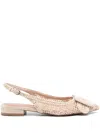 Bibi Lou Dalila Interwoven-design Ballerina Shoes In Neutrals