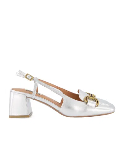 Bibi Lou Dames Salones Slingback Pumps In Silver