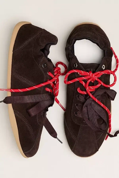 Bibi Lou Double Lace Sneakers In Brown