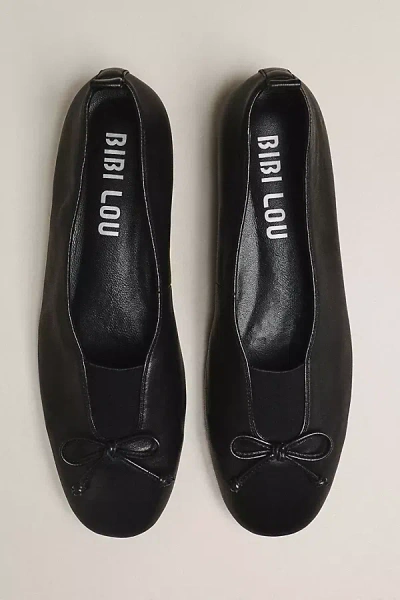 Bibi Lou Elastic Ballet Flats In Black