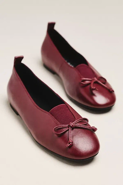 Bibi Lou Elastic Ballet Flats In Red