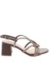 Bibi Lou Embellished Block-heel Sandals In Brown