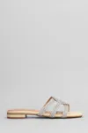 Bibi Lou Eve Flat Sandals In Beige