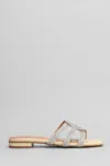 Bibi Lou Eve Flat Sandals In Beige