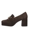 Bibi Lou Woman Loafers Dark Brown Size 10 Leather In Marrone Marroni