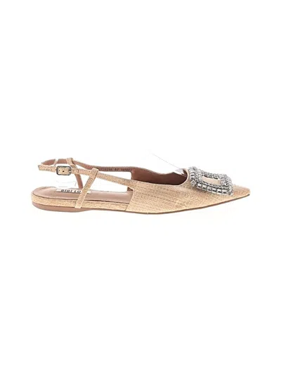Pre-owned Bibi Lou Flats In Gold