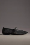 Bibi Lou Mesh-panelling Ballerina Shoes In Black