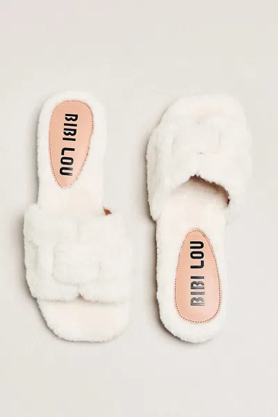 BIBI LOU FLUFFY HOLLY SLIDES