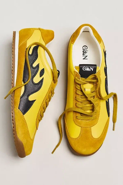 Bibi Lou Gamin Slim Flame Sneakers In Yellow