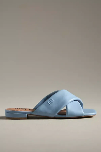 Bibi Lou Gera Puff Sandals In Blue