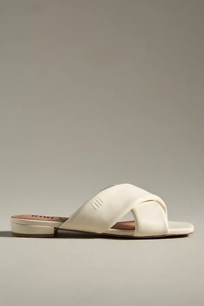 Bibi Lou Gera Puff Sandals In White