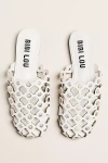 Bibi Lou Grommet Studded Mules In White