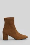 Bibi Lou 60mm Aster Pointed Block Heel Boots In Brown