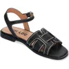 Bibi Lou Holly Ankle Strap Sandal In Black