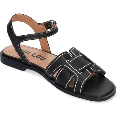 Bibi Lou Holly Ankle Strap Sandal In Black