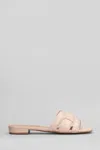 Bibi Lou Holly Flats In Powder Leather In Pink