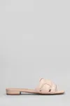 Bibi Lou Holly Flats In Powder Leather In Pink