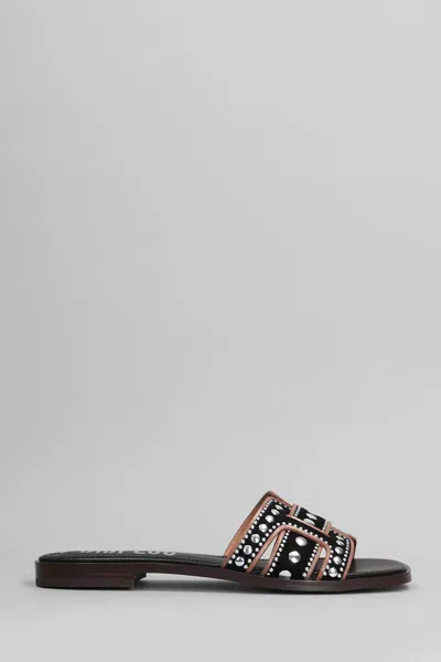 Bibi Lou Holly Flats In Black