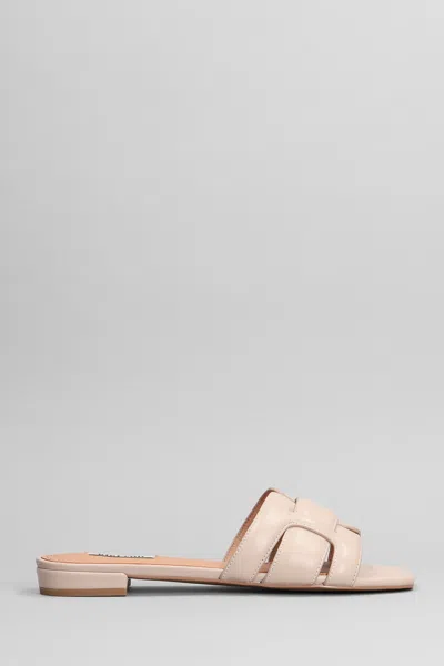 Bibi Lou Holly Flats In Powder Leather In Pink