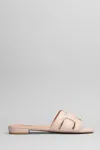 Bibi Lou Holly Flats In Powder Leather In Powder