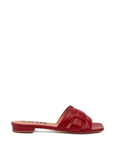 Bibi Lou Holly Interwoven-strap Sandals In Red