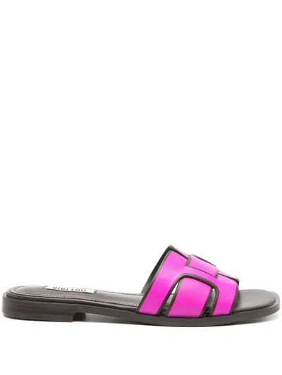 Bibi Lou Holly Leather Sandals In Pink