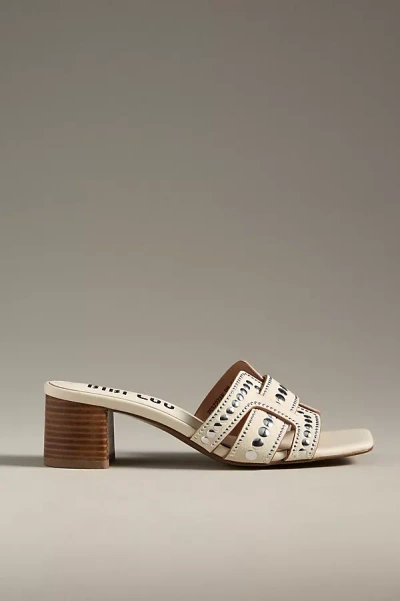 Bibi Lou Holly Studded Heels In White