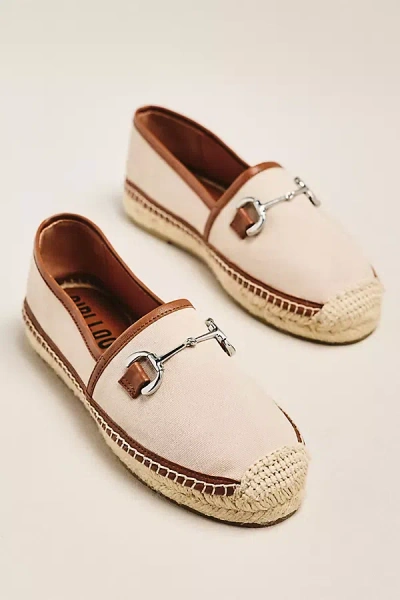 Bibi Lou Horsebit Espadrille Flats In Neutral