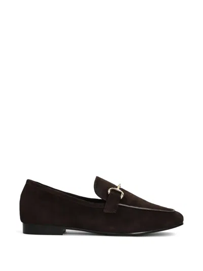 Bibi Lou Horsebit-detail Suede Loafers In Brown
