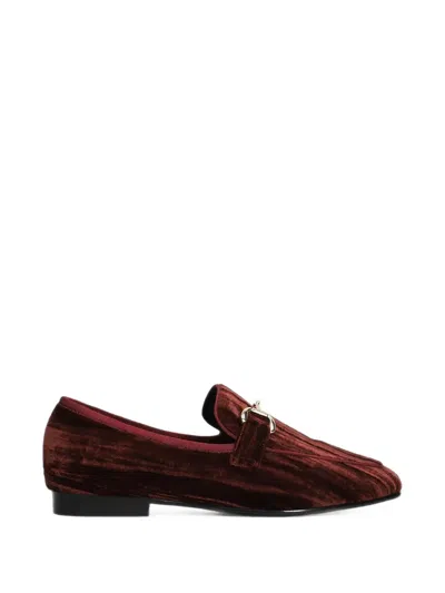 Bibi Lou Horsebit-detail Velvet Loafers In Multi