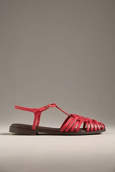 Bibi Lou Ila Fisherman Flats In Red