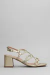 Bibi Lou Jane Sandals In Gold