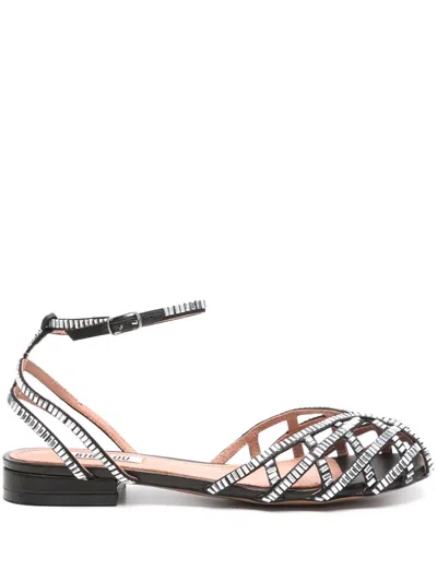 Bibi Lou Juliette Crystal-embellished Sandals In Schwarz