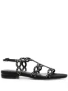 Bibi Lou Kai Flat Sandals In Black