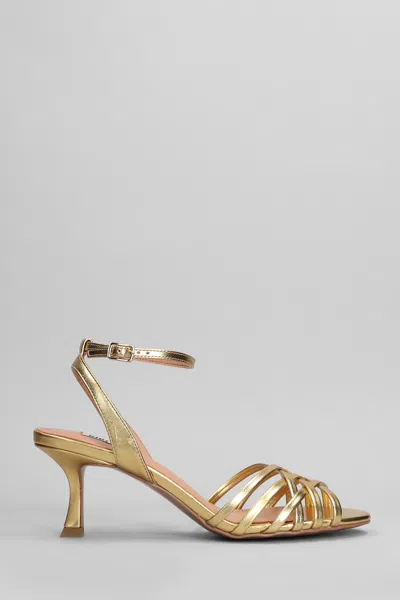 Bibi Lou Kassia 65 Sandals In Gold Leather