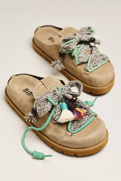 Bibi Lou Lace-up Clog In Nude