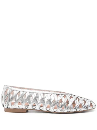 Bibi Lou Laila Ballet Flats In Silver