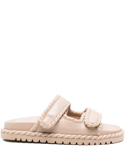 Bibi Lou Lama Double-strap Sandals In Neutral