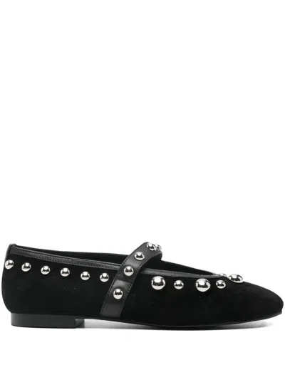 Bibi Lou Leather Ballet Flats In Animal Print