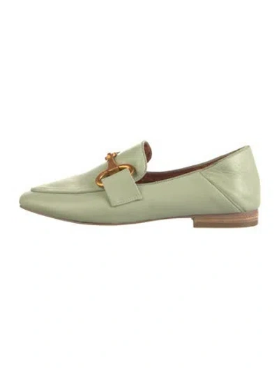 Pre-owned Bibi Lou Leather Loafers In Green