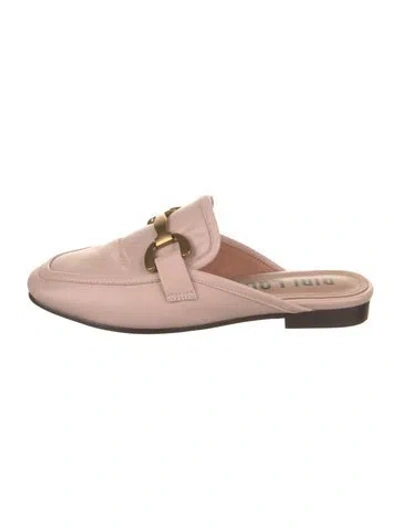 Pre-owned Bibi Lou Leather Mules In Pink