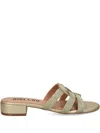 Bibi Lou Leather Sandals In Gold