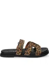 Bibi Lou Cutout Slide Sandals In Brown
